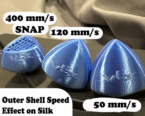 Silk PLA Speed Effects