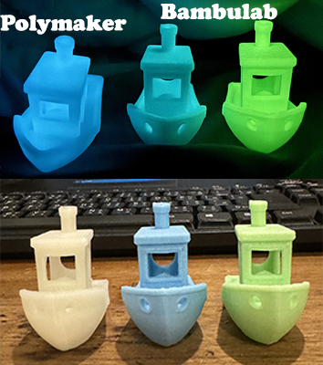 Glow in dark benchys