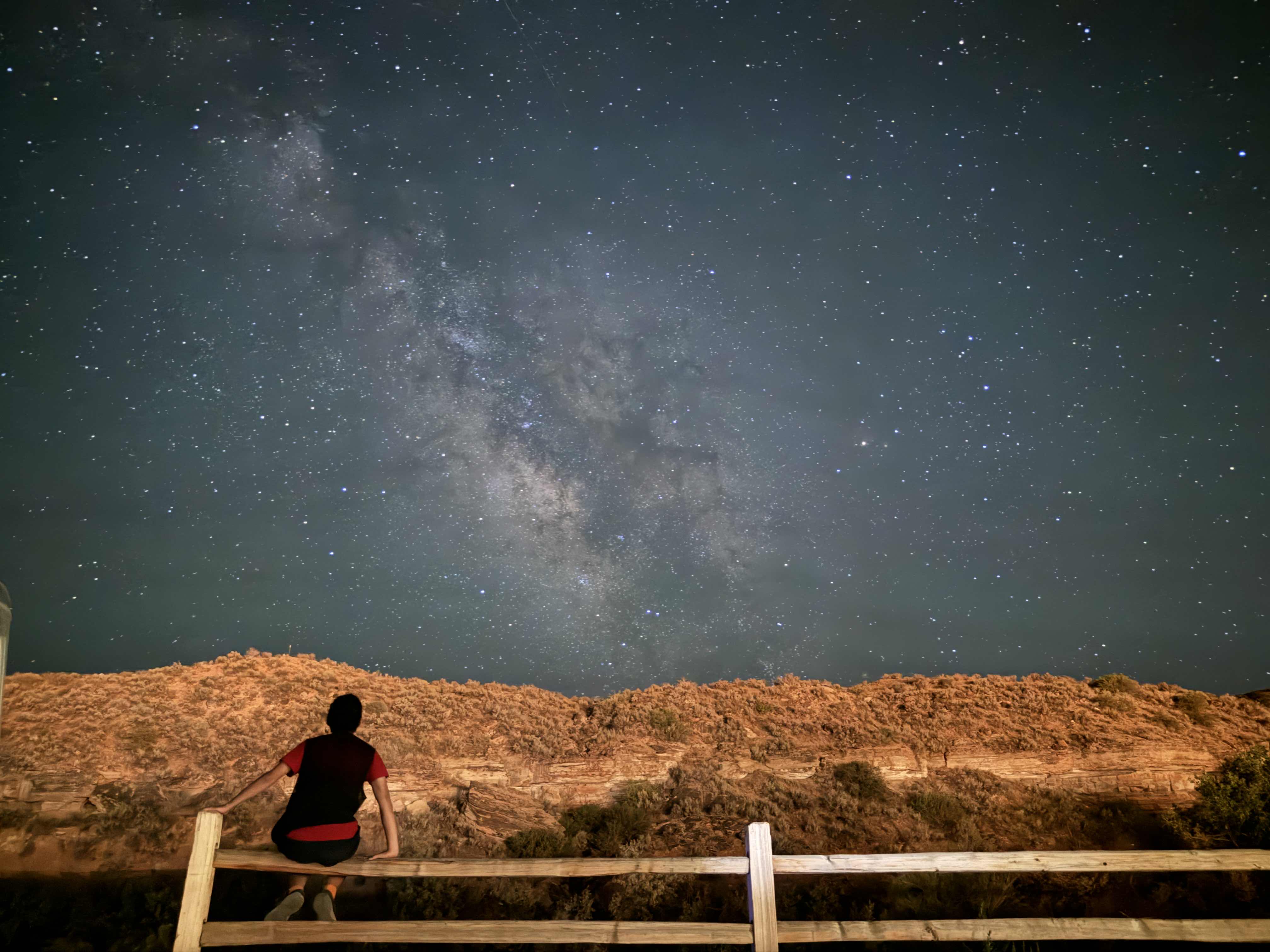 Night sky from Autocamp Zion